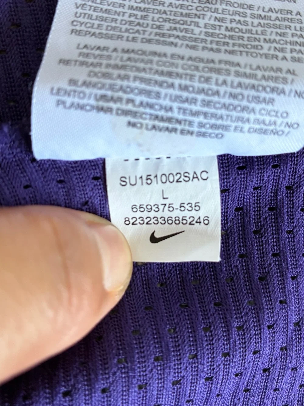 Nike Track & Field Mesh Tank Top Purple Pink Women's Sz L.
